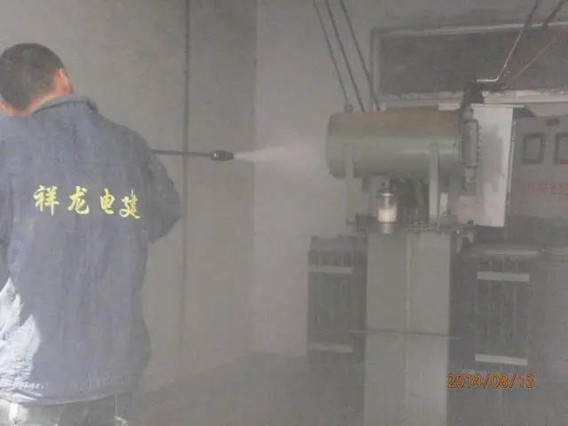 河南省中医院电力设备施工照片